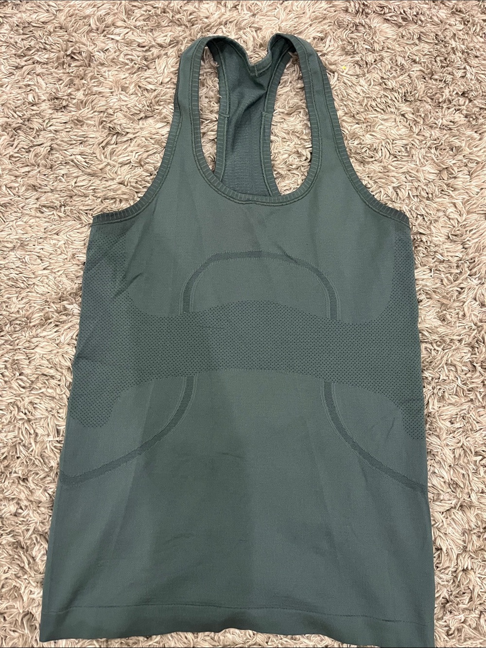 lululemon athletica Dark Green Racerback Tank Top